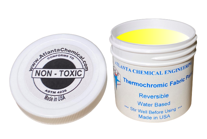 Yellow-Colorless Thermochromic Fabric Paint